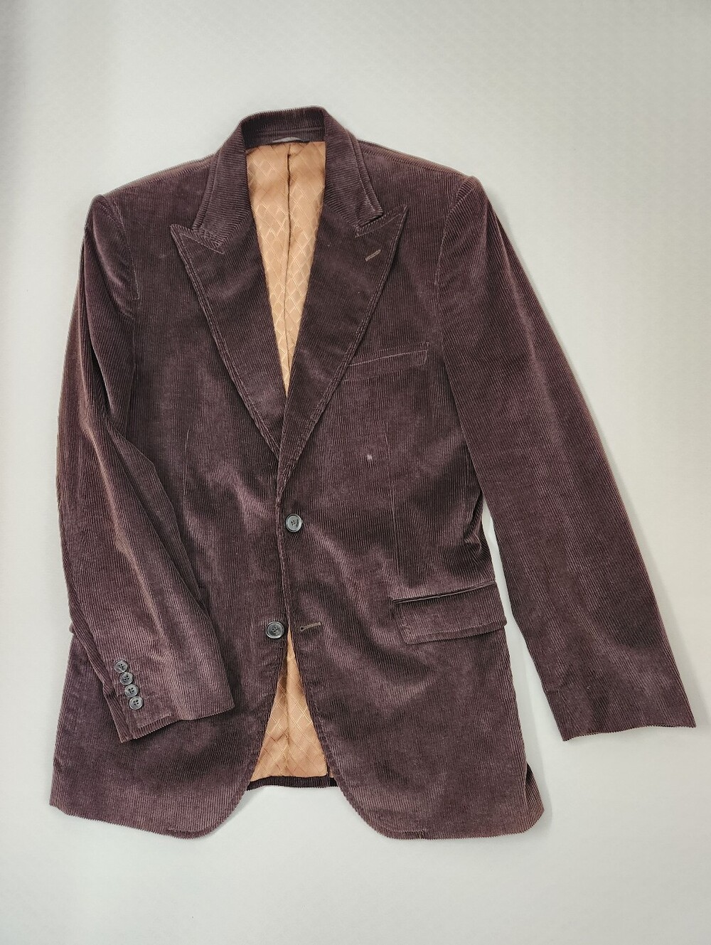 Dolce & Gabanna Blazer Men's 44R Brown Corduroy Sport Coat Luxury Made In Italy
